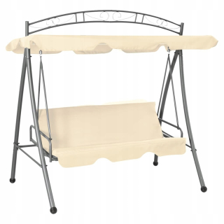Záhradná hojdačka - Vidaxl Fold -out Garden Swing s baldachýnom,