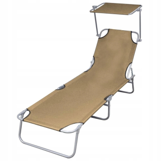 Záhradné lehátko - Záhrada Deckchair Bujany Beverly Wood, čierna