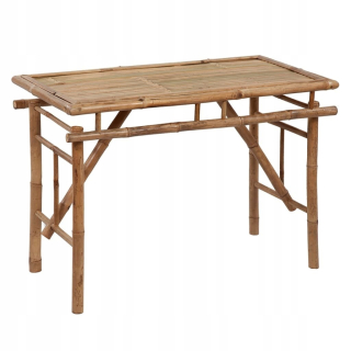 Záhradný stôl, stolík - Vidaxl skladací záhradný stôl, 115x50x75 cm, Bambu