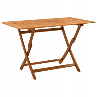 Záhradný stôl, stolík - Vidaxl skladací záhradný stôl, 120x70x75 cm, lite