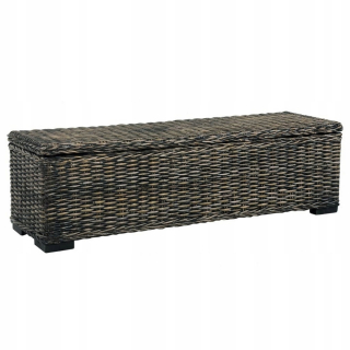 Záhradný box- Prevodovka Vidaxl, 120 cm, čierna, Rattan Kubu a Lítium
