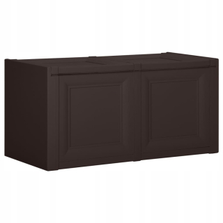 Záhradný box- Prevodovka Vidaxl Cushion, hnedá, 86x40x42 cm,