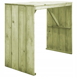 Záhradný stôl, stolík - Vidaxl Bar Tabuľka, 130x60x110 cm, impregnovaný DR
