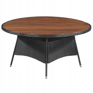 Záhradný stôl, stolík - Vidaxl Garden Table, 150x74 cm, Rattan PE a Lite