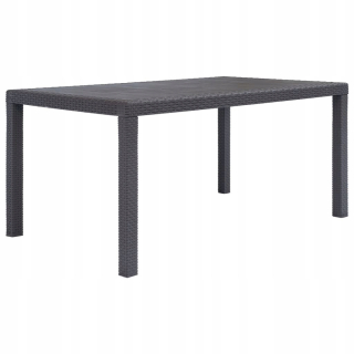 Záhradný stôl, stolík - Vidaxl záhradný stôl, 150x90x72 cm, plast, BR