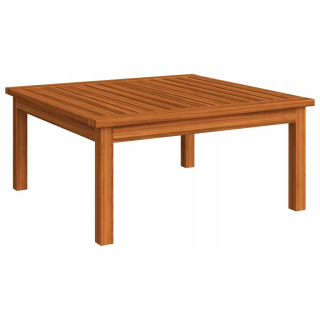Záhradný stôl, stolík - Vidaxl Garden Table, 63x63x30 cm, masívne drevo aka
