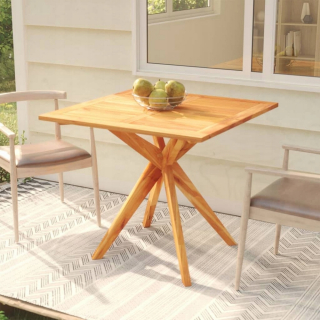 Záhradný stôl, stolík - Vidaxl Garden Table, 85x85x75 cm, masívne drevo aka