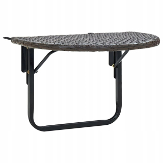 Záhradný stôl, stolík - Vidaxl balkónový stôl, Brown, 60x60x40 cm, splátky