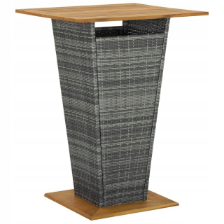 Záhradný stôl, stolík - Vidaxl Garden Bar Table, Grey, 100x60,5x110