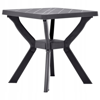 Záhradný stôl, stolík - Vidaxl Bistro Table, Anthracite, 70x70x72 cm, PL