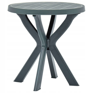 Záhradný stôl, stolík - Vidaxl Bistro Table, Green, Ø70 cm, plast