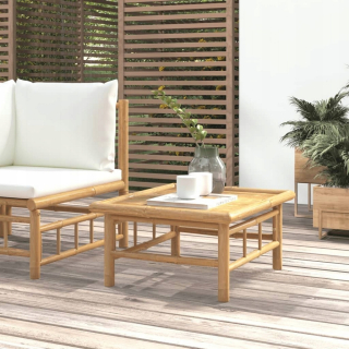 Záhradná lavica, lavička - Vidaxl Garden Table, 65x55x30 cm, bambus