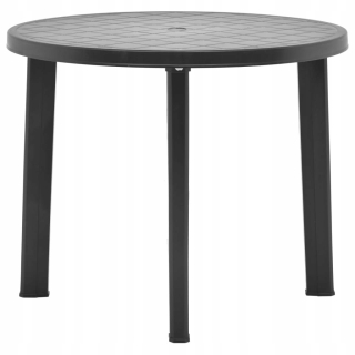 Záhradný stôl, stolík - Vidaxl Garden, antracit, 89 cm, plasti