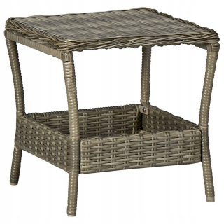 Záhradný stôl, stolík - Vidaxl Garden Table, Brown, 45x45x46,5 cm, po