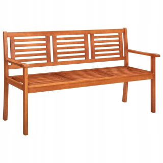 Záhradná lavica, lavička - Vidaxl Tri -osobná záhradná lavica, 150 cm, Lite DR