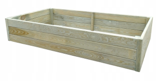 Mini skleník - Drevená zeleninová záhrada 120x80x27 impregnovaná herbárium