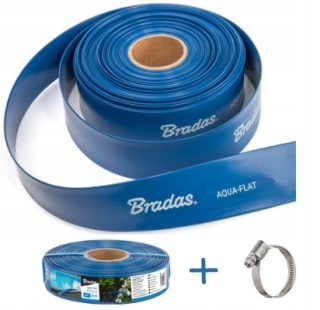 Bazénová hadica k čerpadlu - Plochá hadica pre čerpadlo septického nádrže 38 mm / 1 1/2 " / 50 MB