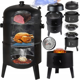 Gril na drevené uhlie - Smokehouse Carbon Garden Garden Hearth 3in1