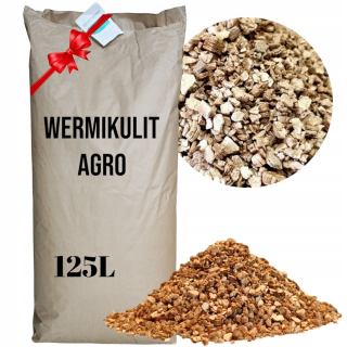 Záhradná pôda - Vermiculit Agro 0-6 mm 125L Prírodné zakorenenie Z. Agroperlit hnojivo