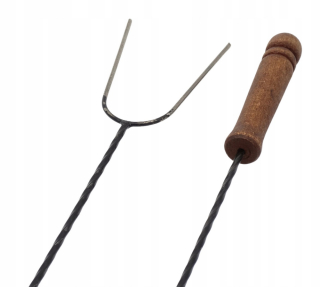 Grilovacie špajdle, ihly - Zadná vidlica sa drží oheň grilu 100 cm 10 ks!