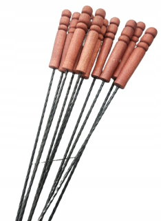 Grilovacie špajdle, ihly - Forks Sticks sa drží na oheň grilu 100 cm 10ztuk