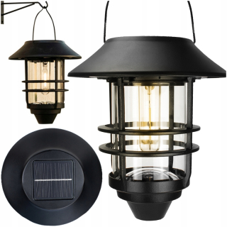 Záhradná závesná lampa - Plavecký rebrík, modro-biely, 84 cm, oceľ