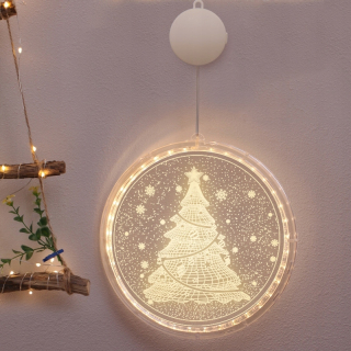VIANOČNÝ STROMČEK LED VEĽKÉ 21CM LAMPY NA VIANOČNÝ STROMČEK