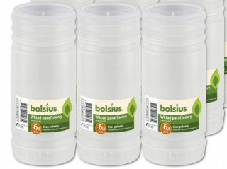 Príspevok parafínu Bolsius 6,5 dní 10 širokých kusov