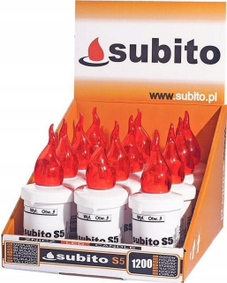 LED elektrické vložky červené + batérie 12 ks