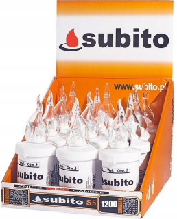 LED elketrické vložky biele + batérie znicz 12x