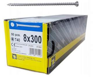 Skrutky na terasové dosky - Carpentry skrutka CPS 8x300 Full Thread Head Cone