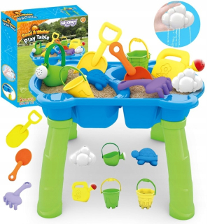 Vodný stolík pre deti - WOOPIE Water Table 2v1 Sandbox 9 príslušenstvo