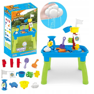 Vodný stolík pre deti - WOOPIE Water Table 2v1 Sandbox Pirate Ship 6 kusov