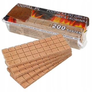 Brikety, uhlie na grilovanie - EFEKTÍVNY KINDL 10x40 ks KINDL PRE KRBOVÉ GRILOVACIE PECE 400 kusov