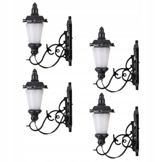 Dekorácia do záhrady - Nástenná lampa malá nástenná lampa 4 ks