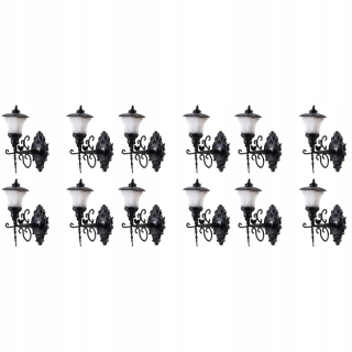 Dekorácia do záhrady - Nástenné lampy Dollhouse Wall Lalek Dollouse 12 PCS