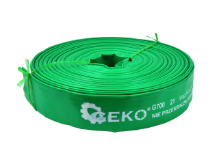 Bazénová hadica k čerpadlu - Požiarna hadica zelená gumená Geko G70021 2" 50m