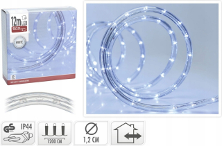Ľahká hadica 288 LED 12 m biela IP44