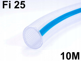 Bazénová hadica k čerpadlu - Technická hadica zosilnená 25 mm PVC 20B kábla 10 m