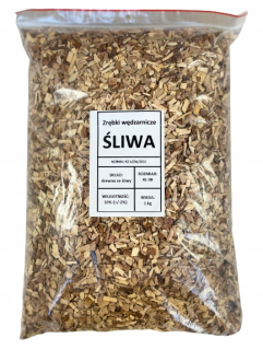 Piliny, štiepky na údenie - Sliva s malými drážkami