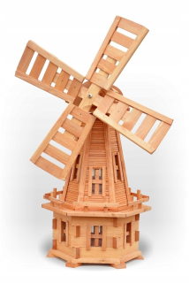 Záhradný veterný mlyn Drevený veterný mlyn 130 cm WDO5