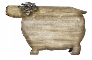 Country Baran Romek Metal Sochy Figurín dekorácia