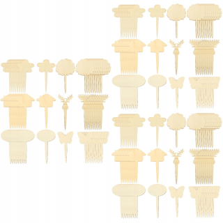 Dekorácia do záhrady - Drevená potravinová značka Pre -School Labels Cake 180 PCS