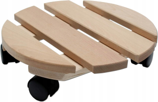 Podložka pod kvetináč - Kočík pod hrncom na kolesách 30 cm zaťaženie až do 120 kg