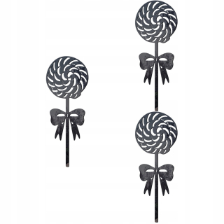 Vianoce Stakes Garden Candy Topper Candy Metal 3 ks