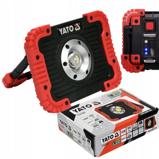 Záhradné halogény - YATO YT-81820 PRENOSNÝ LED SVETLOMET 10W BATÉRIA