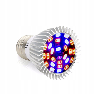 Záhradná žiarovka - Grow Light LED žiarovka na pestovanie rastlín 28 W E27