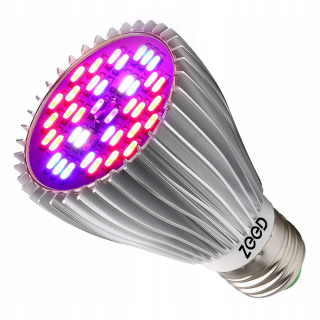 Lampa na pestovanie raslín - Grow Light LED žiarovka na pestovanie rastlín 40 W E27
