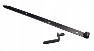 600 mm čierny pás + háčik na skrutku