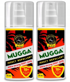 Repelent proti hmyzu - 2x mugga sprej Sprag 50% DEET